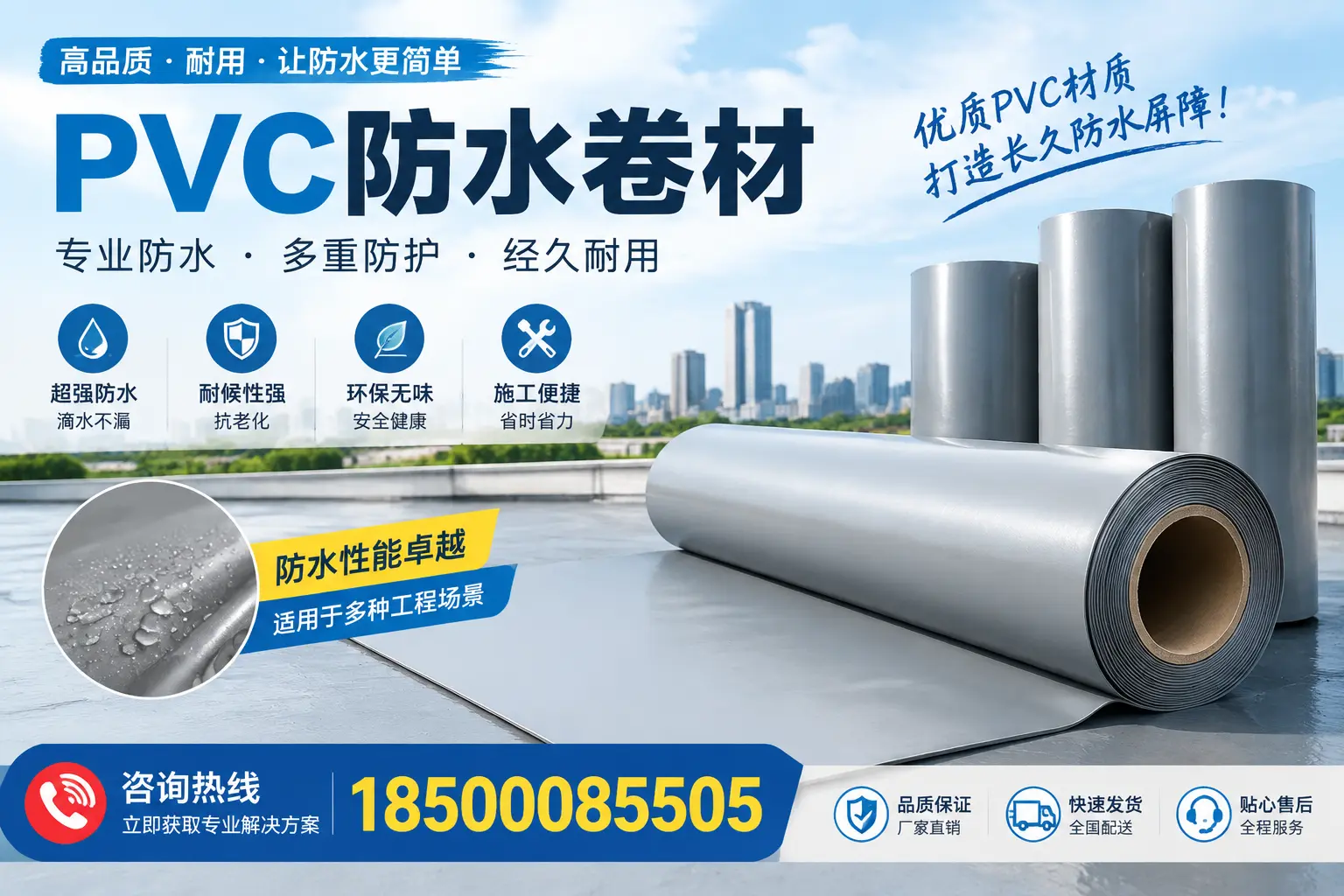 什么是pvc防水卷材？白山消费者需了解的基础知识
